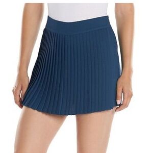 NEW LC LAUREN CONRAD Navy Blue Pleated Skirt Size 16